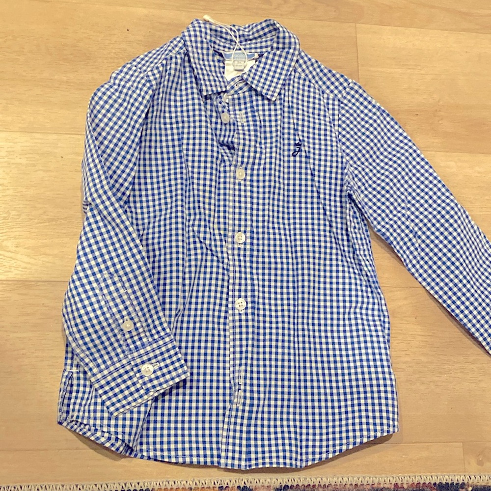 Jacadi size 3 checkered shirt